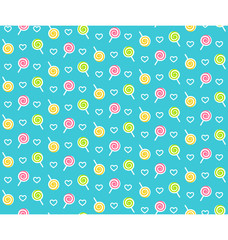 Wall Mural - Seamless bright childish fun abstract pattern with lollipop