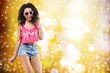 © BillionPhotos.com - Afro. Beautiful woman with afro haircut is dancing disco. Photo