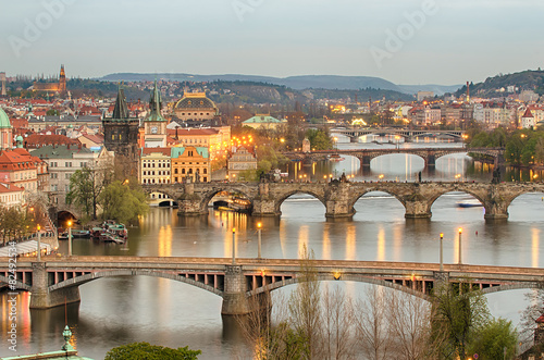 Naklejka dekoracyjna Bridges of Prague, Czech Republic