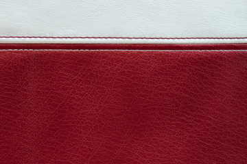 Red and white leather texture background