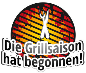 Sticker - Die Grillsaison hat begonnen