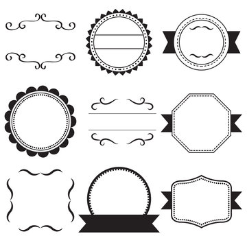 Black & White Label