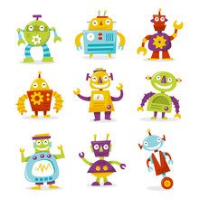 Happy Retro Robots Collection