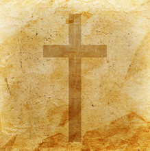 Cross On Abstract Grunge Background