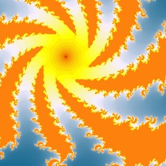 Wall Mural - fractal floral pattern