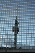 Berlin, Alex. Spiegelung des Fernsehturms in Berlin.