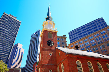 Fototapete - Boston Old South Meeting House historic site