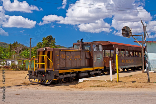 Naklejka - mata magnetyczna na lodówkę Kuba Eisenbahn