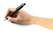 © Africa Studio - Fountain pen in female hand isolated on white