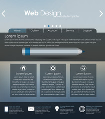 Poster - Menu design for web site