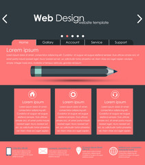 Poster - Menu design for web site