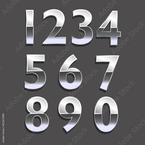 Fotografie, Obraz Platinum numbers. Concept of luxury, VIP, rich