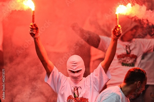 Photo  Legia Warsaw football fans