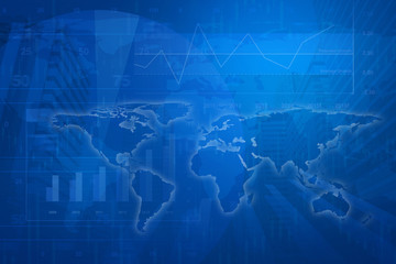 Global business concept background, Elements of this image furni