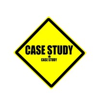 Case Study Black Stamp Text On Yellow Background