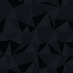 Dark triangle seamless monochrome pattern