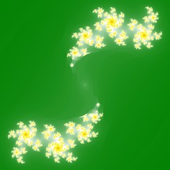 Wall Mural - fractal floral pattern