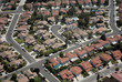 Aerial view of homes in San Diego, California