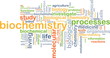 biochemistry wordcloud concept illustration