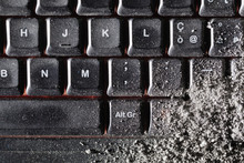 Dust Covered Keyboard