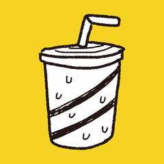 Sticker - soda drink doodle drawing