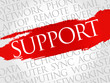 © dizain - Support word cloud concept
