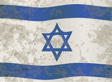 The Flag Of Israel In Blue And White With The Star Of David