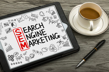 Wall Mural - sem concept:search engine marketing
