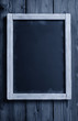 vertical chalkboard on blue