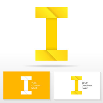 Letter I logo icon design template elements