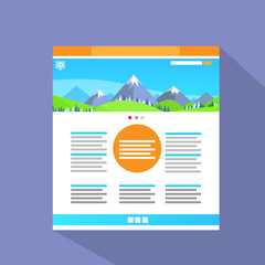 Poster - Internet Web Site Page Flat Icon Vector