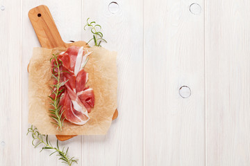 Wall Mural - Prosciutto with rosemary