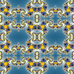 Wall Mural - fractal floral pattern