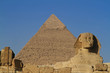 Die Pyramiden von Gizeh in Ägypten 