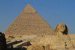 Die Pyramiden von Gizeh in Ägypten 