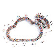 © tai111 - people in the form of clouds, wi-fi.