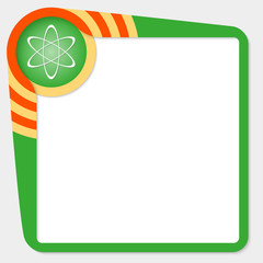 Poster - Green box for your text and science symbol