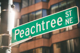 Fototapeta  - Peachtree Street in Atlanta