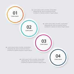 Wall Mural - vector colorful info graphics for your business presentations.