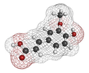 Sticker - Hydroxycitric acid  (HCA, hydroxycitrate) molecule. 