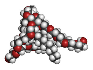 Wall Mural - Polysorbate 80 surfactant and emulsifier molecule.