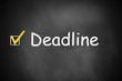 © Imillian - black chalkboard deadline checkbox