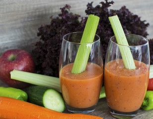 Blended vegetable and fruits