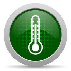 Poster - thermometer icon temperature sign