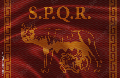 Fotografia, Obraz Senatus Populus que Romanus, wolf symbol of Rome
