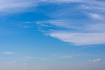 Wall Mural - Sky, Sky with white clouds in summer, Thailand.