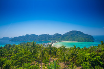 Travel background - Phi-Phi island, Krabi Province, Thailand