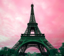 Eiffel Tower In Paris, France.