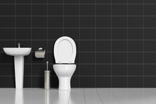 Bad Mit Toilette Und Waschbecken