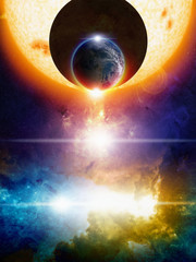 Wall Mural - abstract space background
